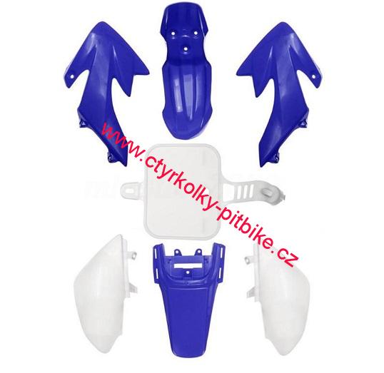 Plasty pitbike modro-bílé