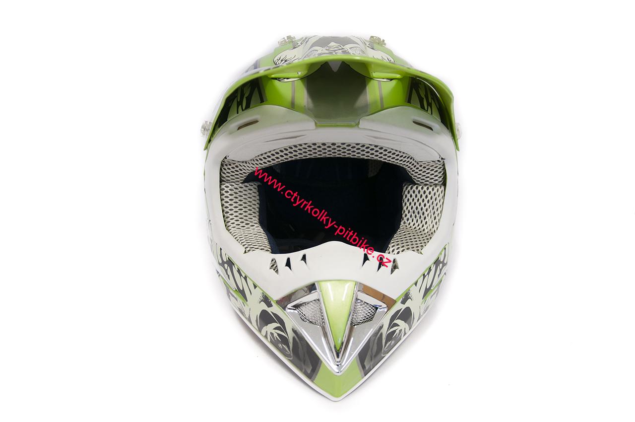 Moto helma krosová UFO SET