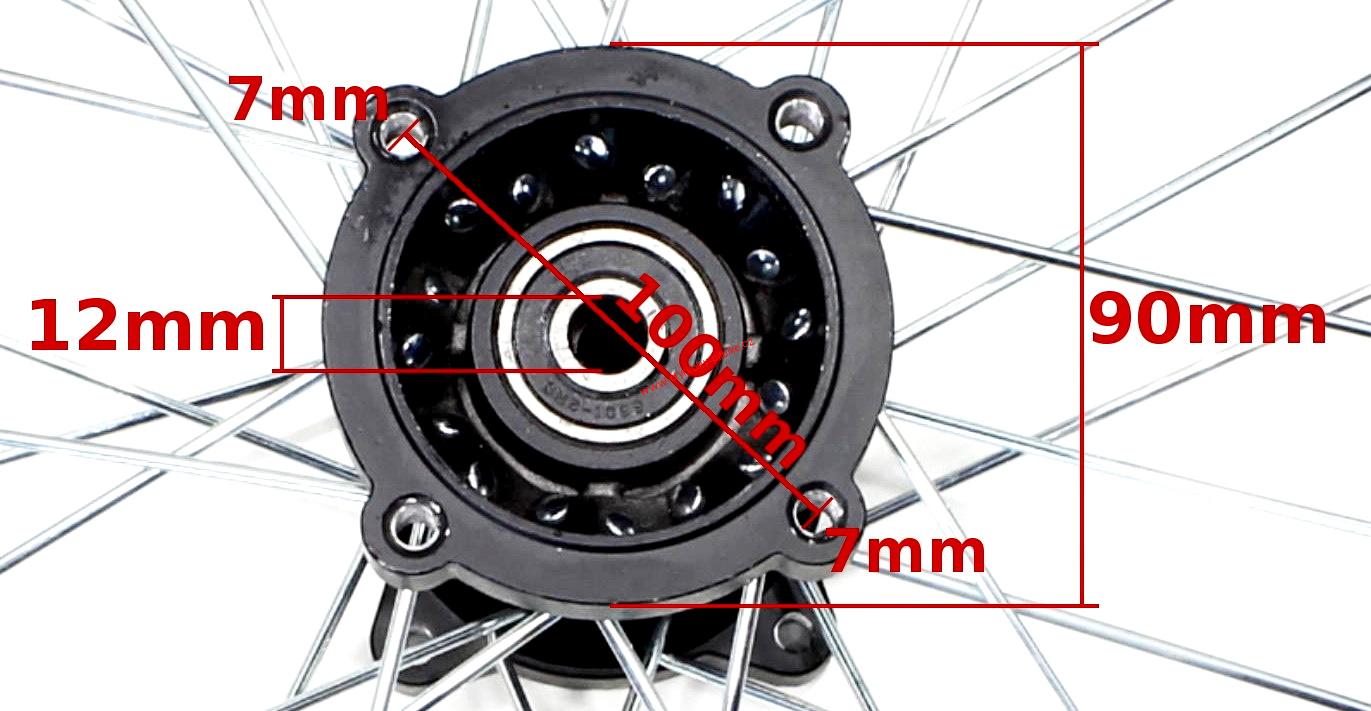 Přední kolo 1,4x17" pitbike