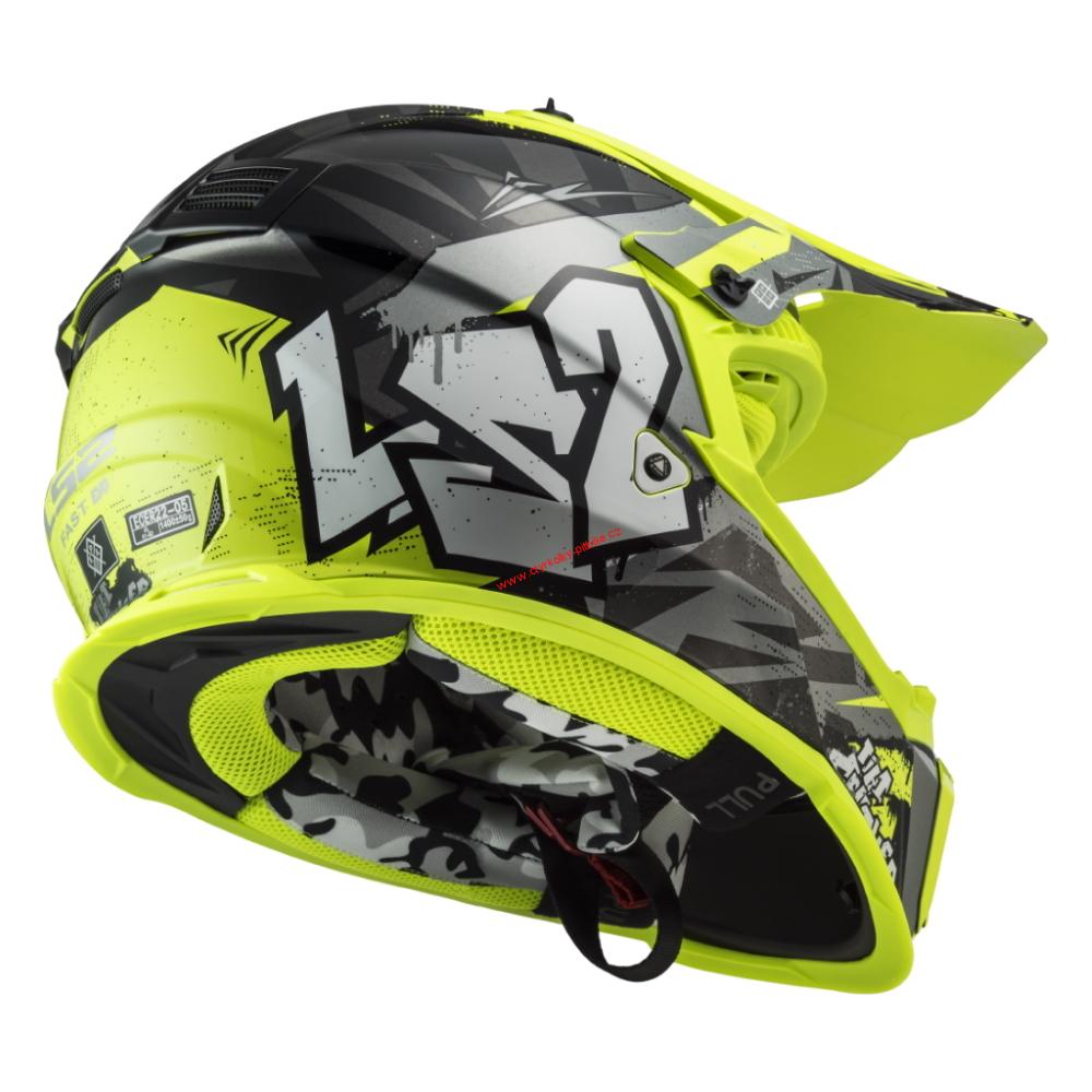 Krosová moto přilba LS2 FAST MX437 FAST EVO MINI CRUSHER vel. 47-51cm