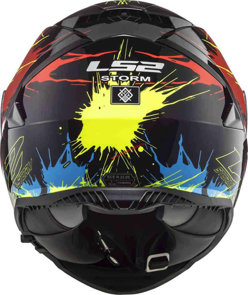 Integrální moto přilba LS2 FF800 Storm Drop black yellow red