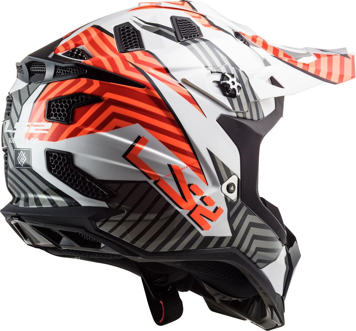 Krosová moto přilba LS2 MX700 Subverter Evo Astro white orange