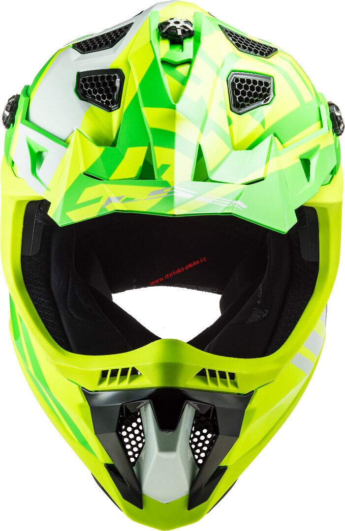 Krosová moto přilba LS2 MX700 Subverter Evo Gammax neon green