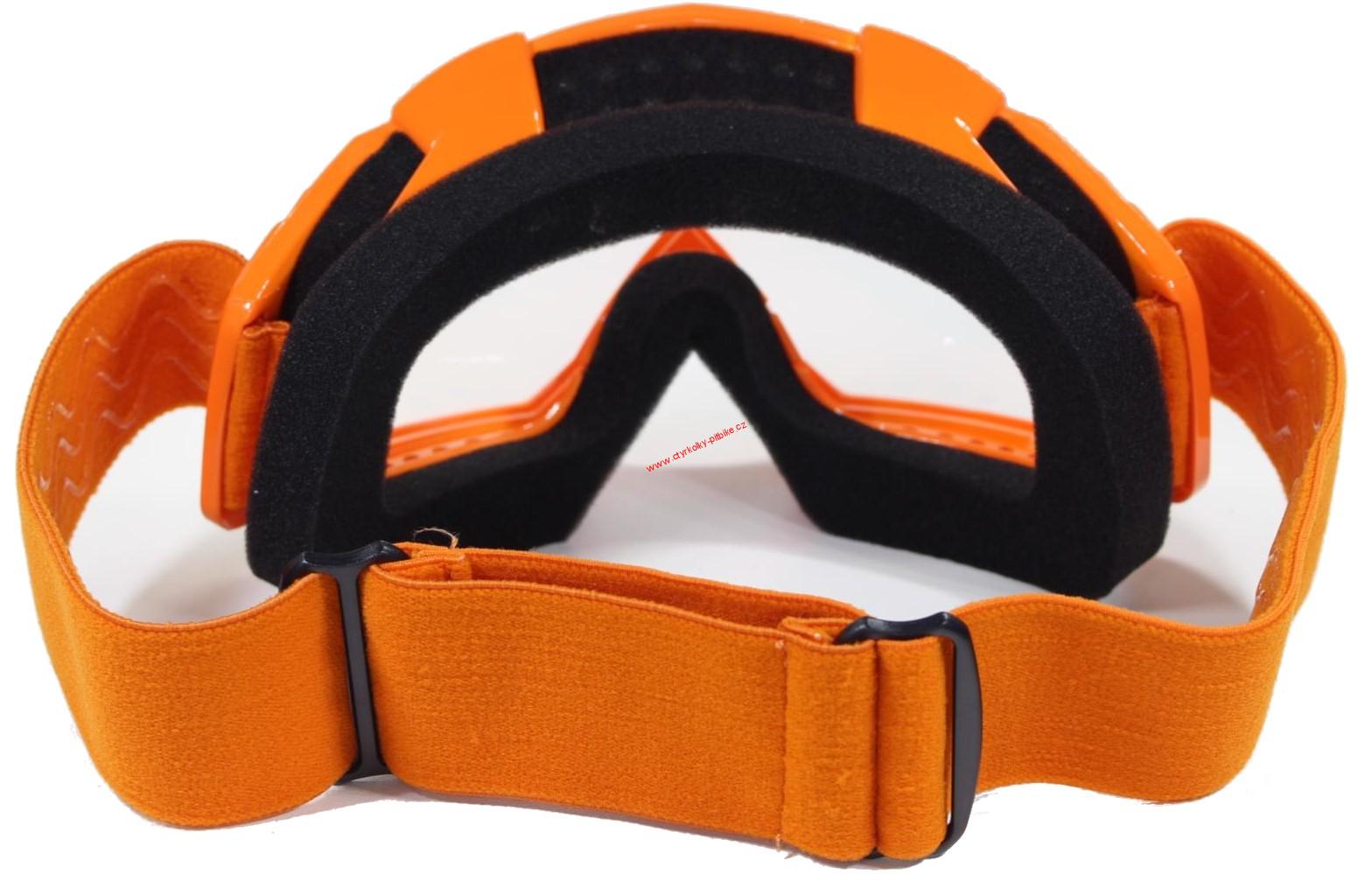 Brýle pro motokros FTM-007 oranžové