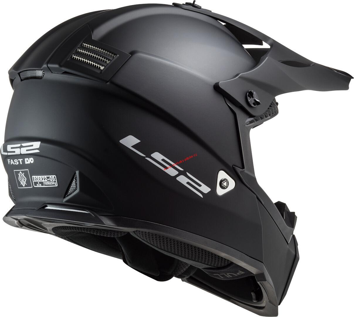 Krosová moto přilba LS2 MX437 Fast Evo matt black