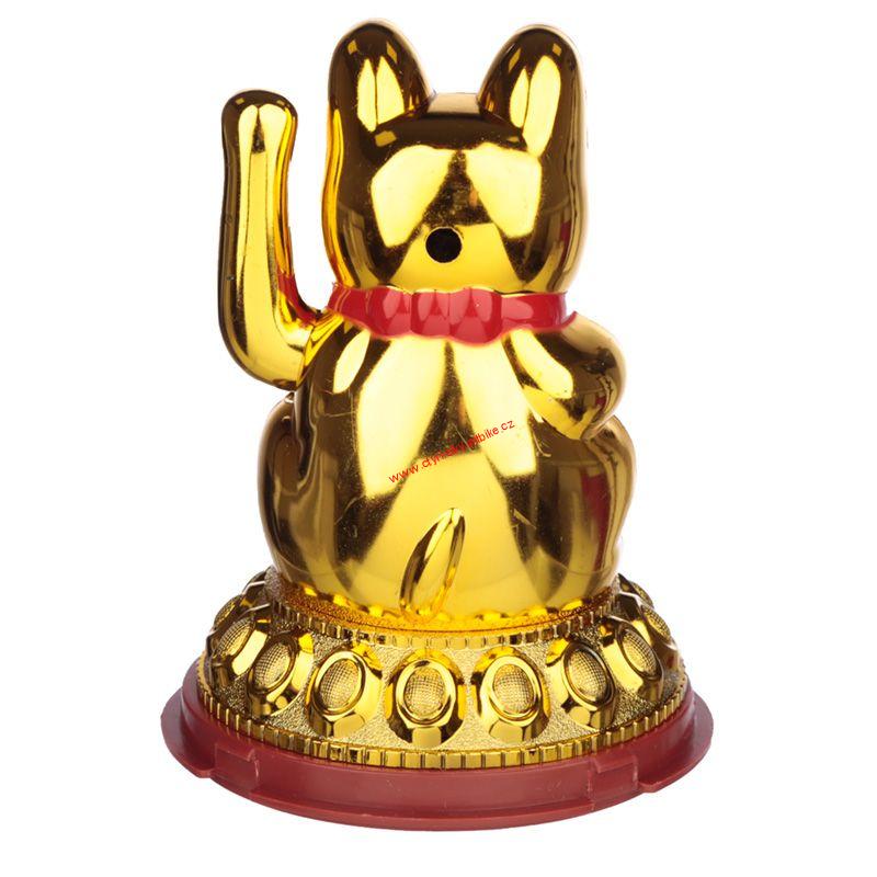 Maneki mávající kočka štěstí a hojnosti