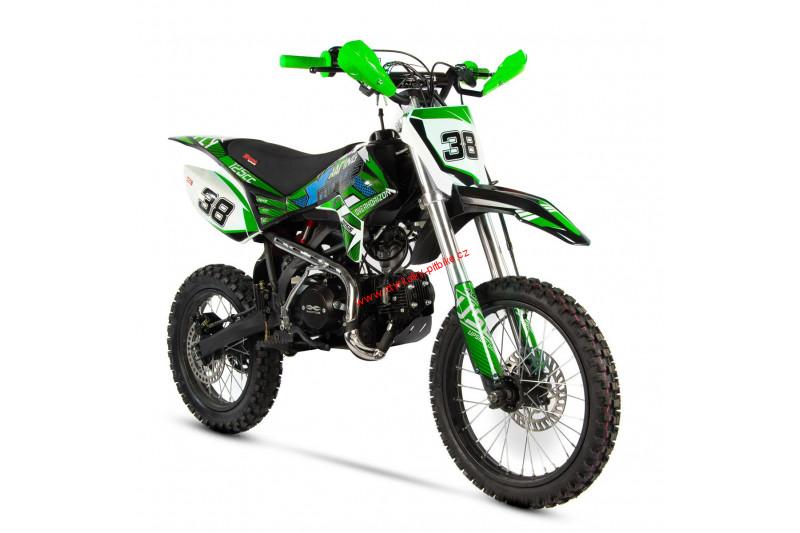 Pitbike XB38 125cc 4T el.start zelený
