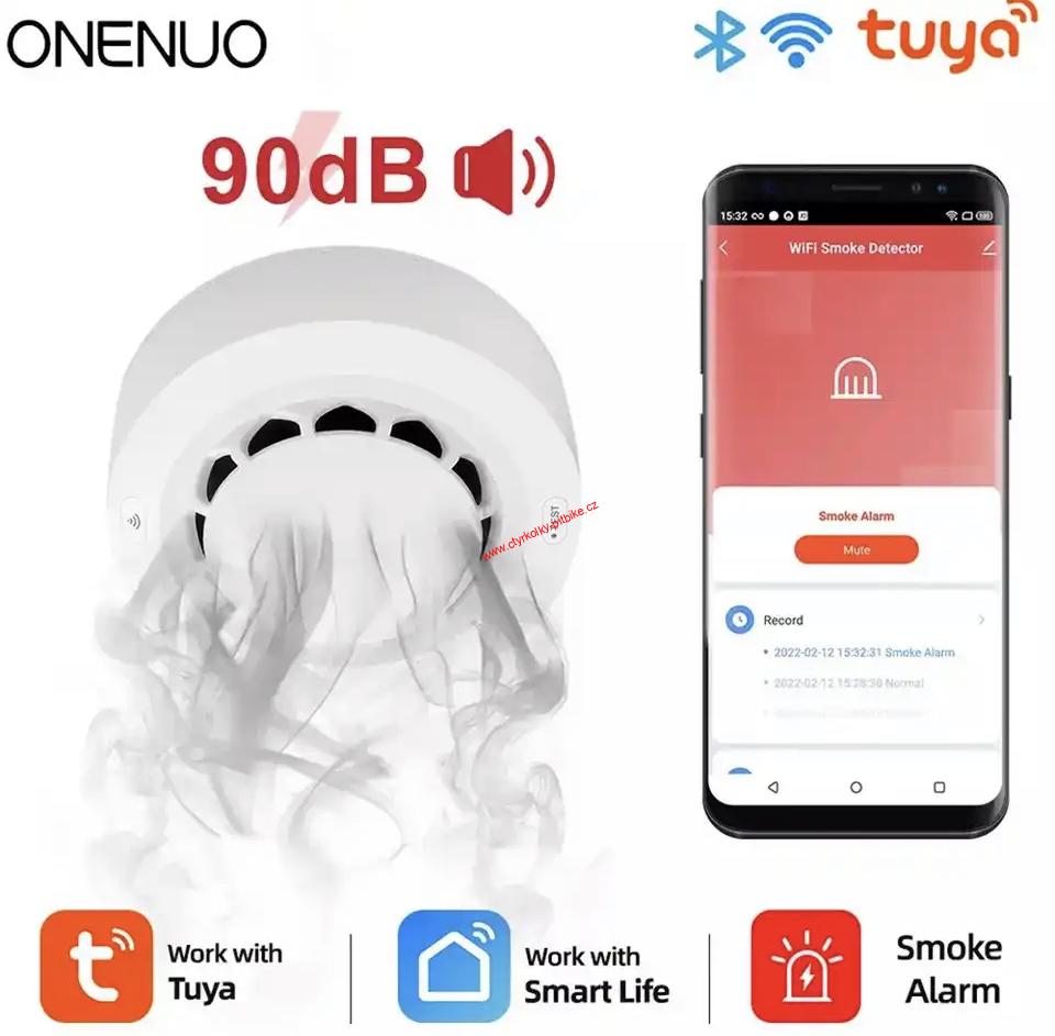 WIFI senzor kouře TUYA