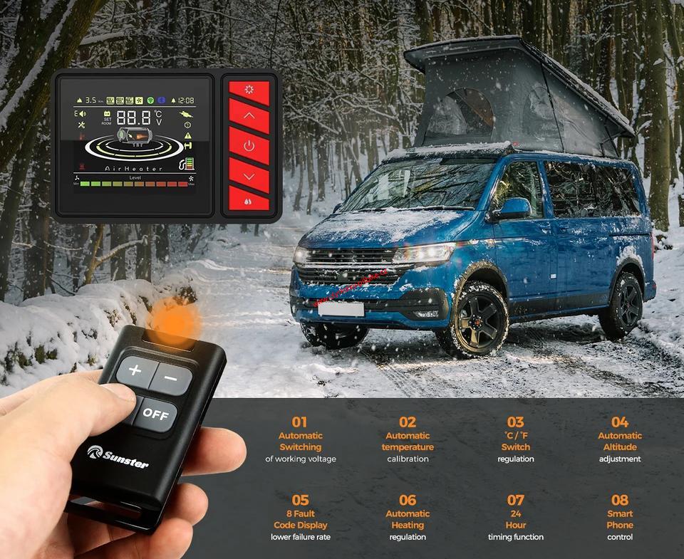 Naftové nezávislé topení 12V/24V/230V Sunster s Bluetooth