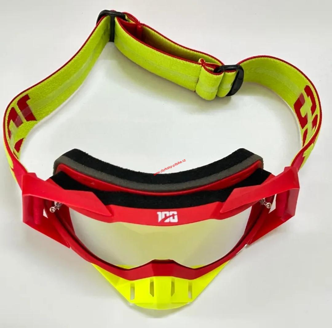 Brýle pro motokros red/yellow