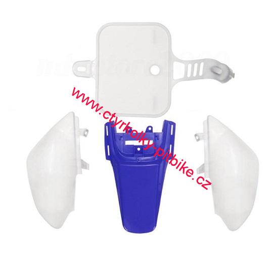 Plasty pitbike modro-bílé
