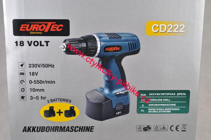 Aku Vrtačka Eurotek 18V CD222