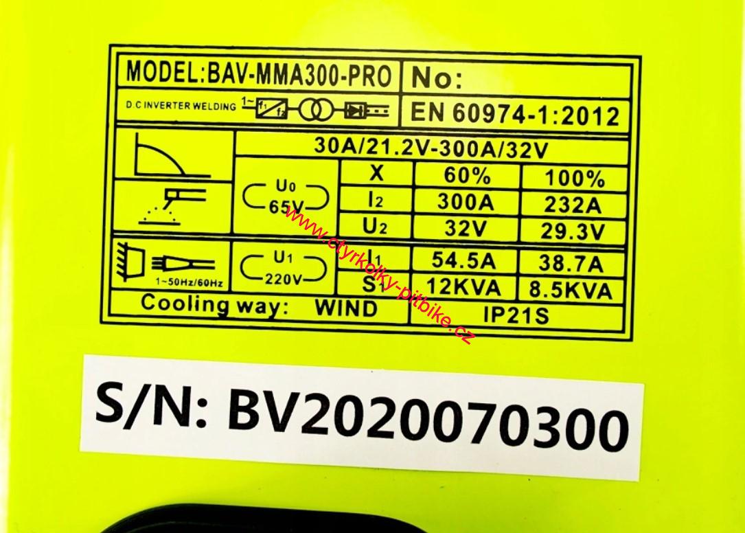 Invertorová svářečka Bavaria 30-300A
