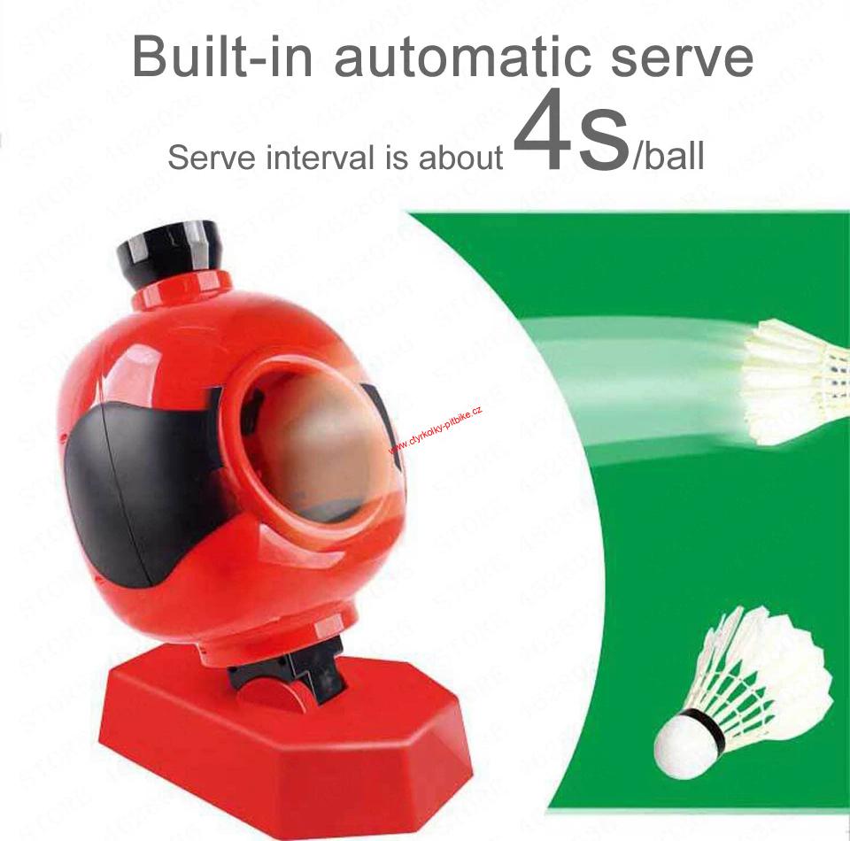 Nahrávací badmintonový stroj robot