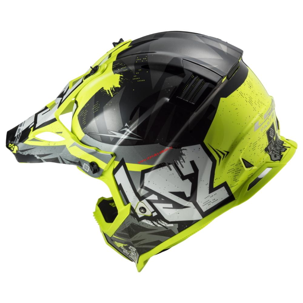 Krosová moto přilba LS2 FAST MX437 FAST EVO MINI CRUSHER vel. 47-51cm