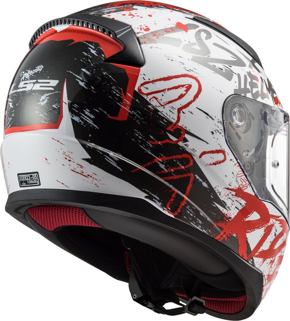 Integrální moto přilba LS2 FF353 Rapid Naughty  white red