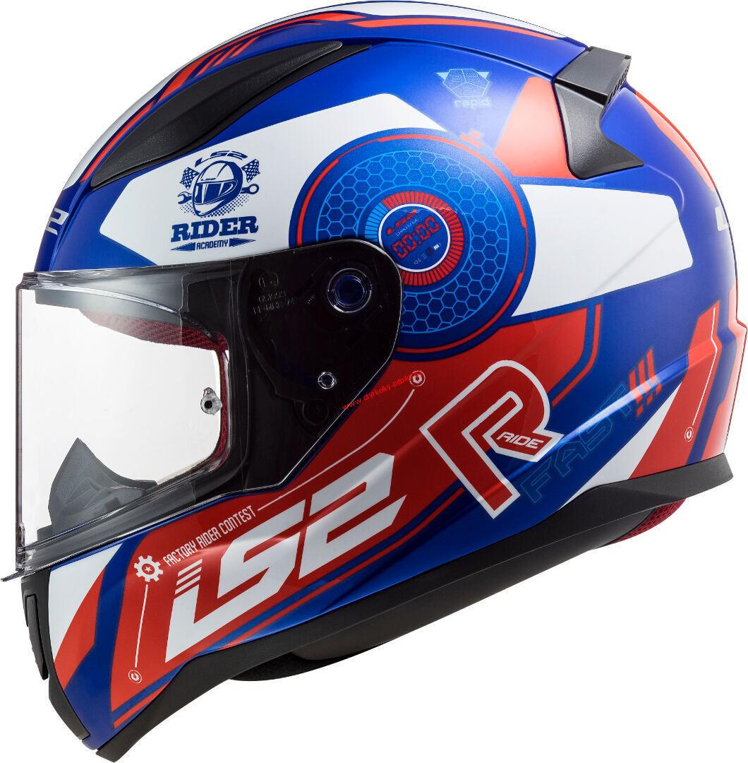 Integrální moto přilba LS2 FF353 Rapid Stratus blue red white