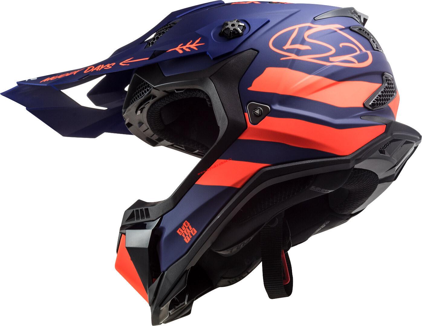 Krosová moto přilba LS2 MX700 Subverter Evo Astro cargo blue