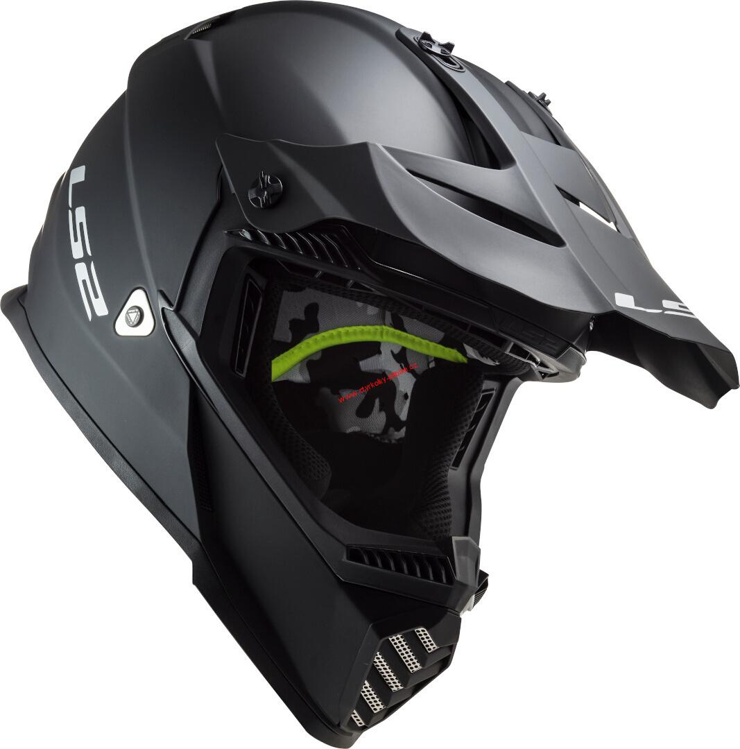 Krosová moto přilba LS2 MX437 Fast Evo matt black