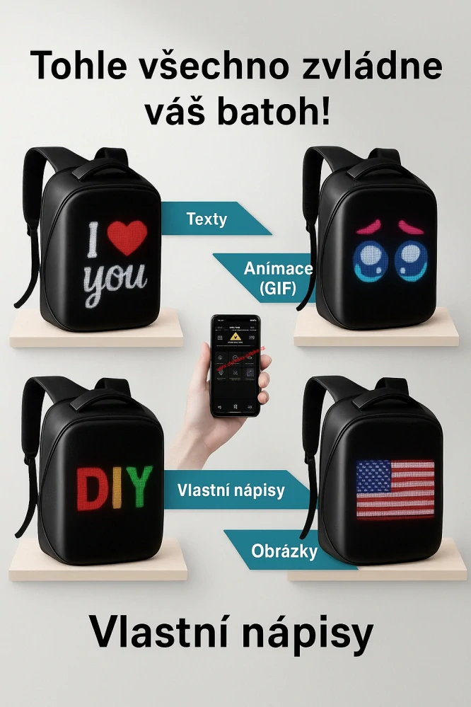 Batoh s LCD displejem