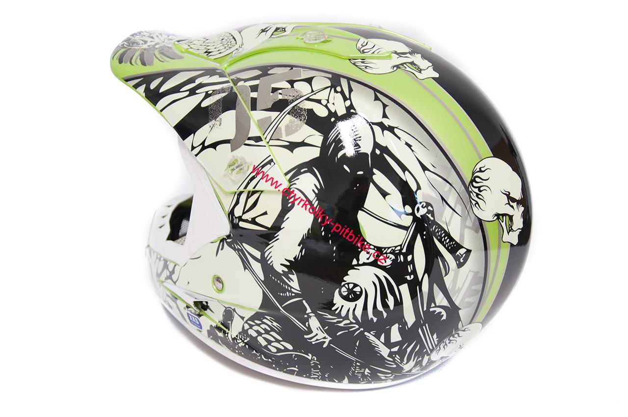Moto helma krosová UFO SET