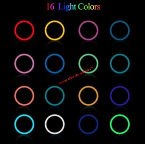 Led světlo pro focení natáčení mobilem 30cm barevné