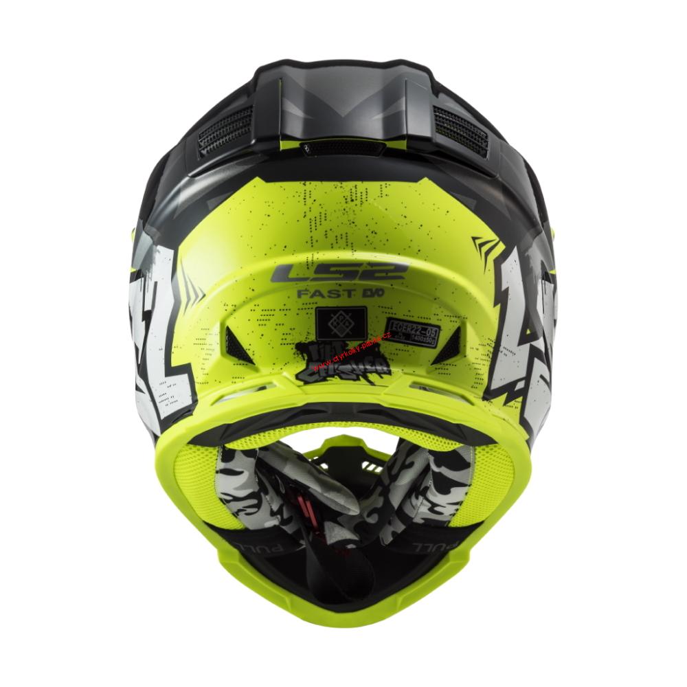 Krosová moto přilba LS2 FAST MX437 FAST EVO MINI CRUSHER vel. 47-51cm