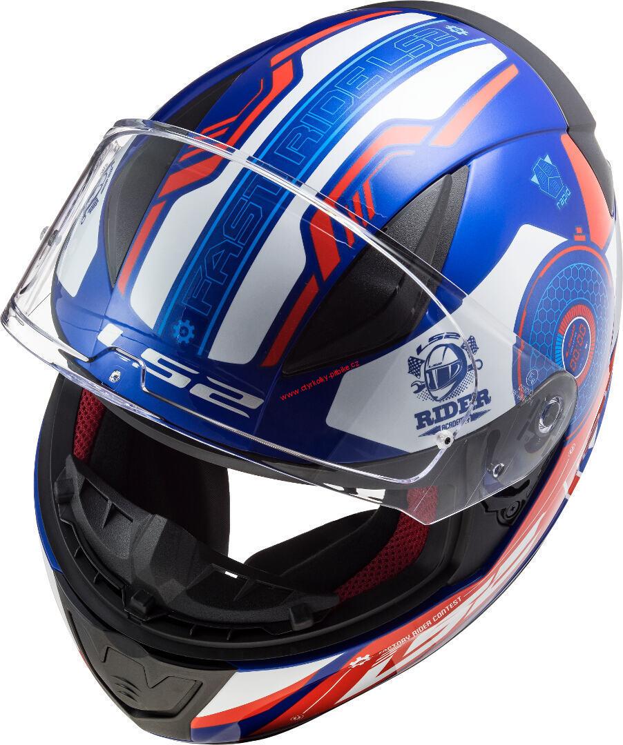 Integrální moto přilba LS2 FF353 Rapid Stratus blue red white
