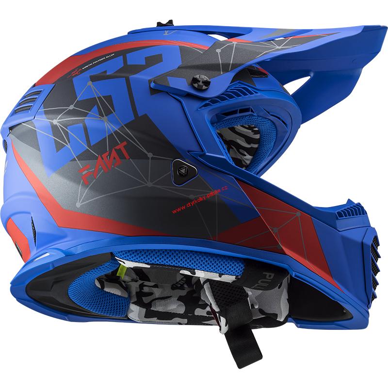Krosová moto přilba LS2 MX437 Fast Evo Alpha blue