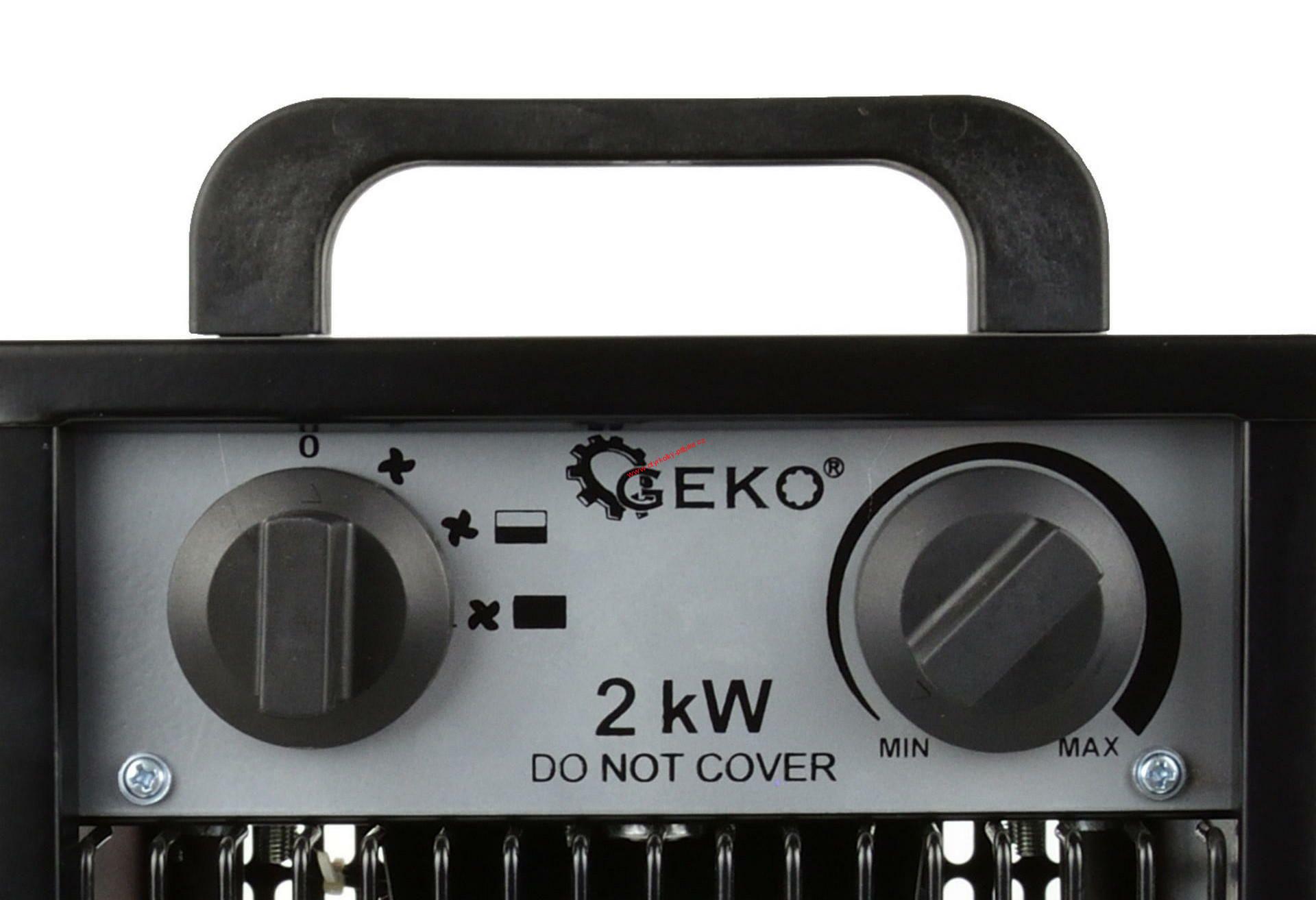 Elektrický ohřívač vzduchu s ventilátorem 2kW GEKO G80400