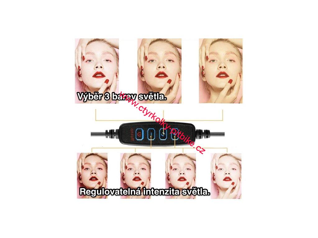 Led světlo pro focení natáčení mobilem 26cm