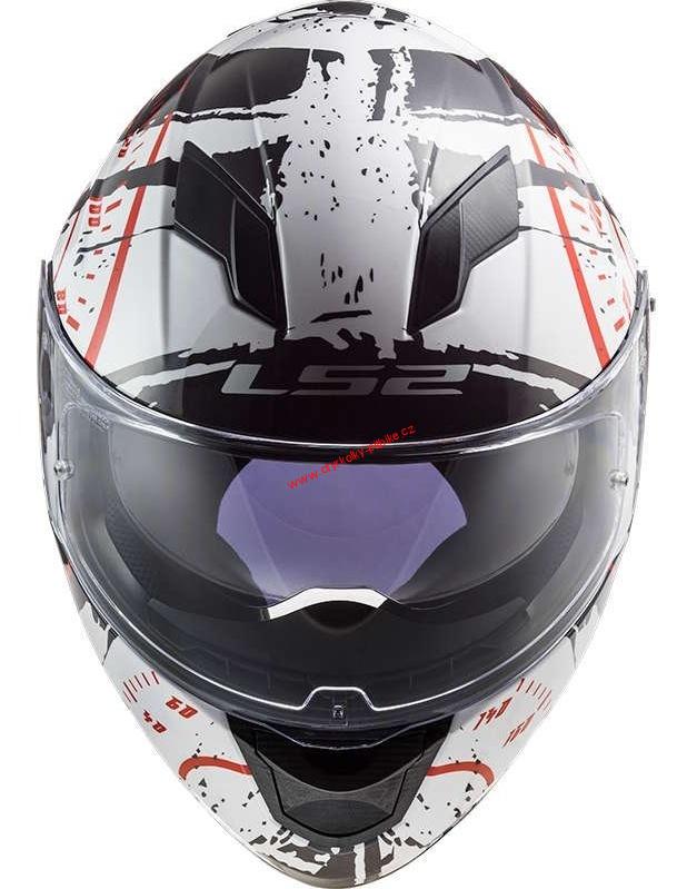 Integrální moto přilba LS2 FF320 STREAM EVO TACHO WHITE-BLACK-RED vel. XXS - XXL