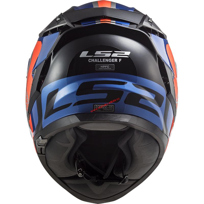 Integrální moto helma LS2 FF327 Challenger Galactic blue orange