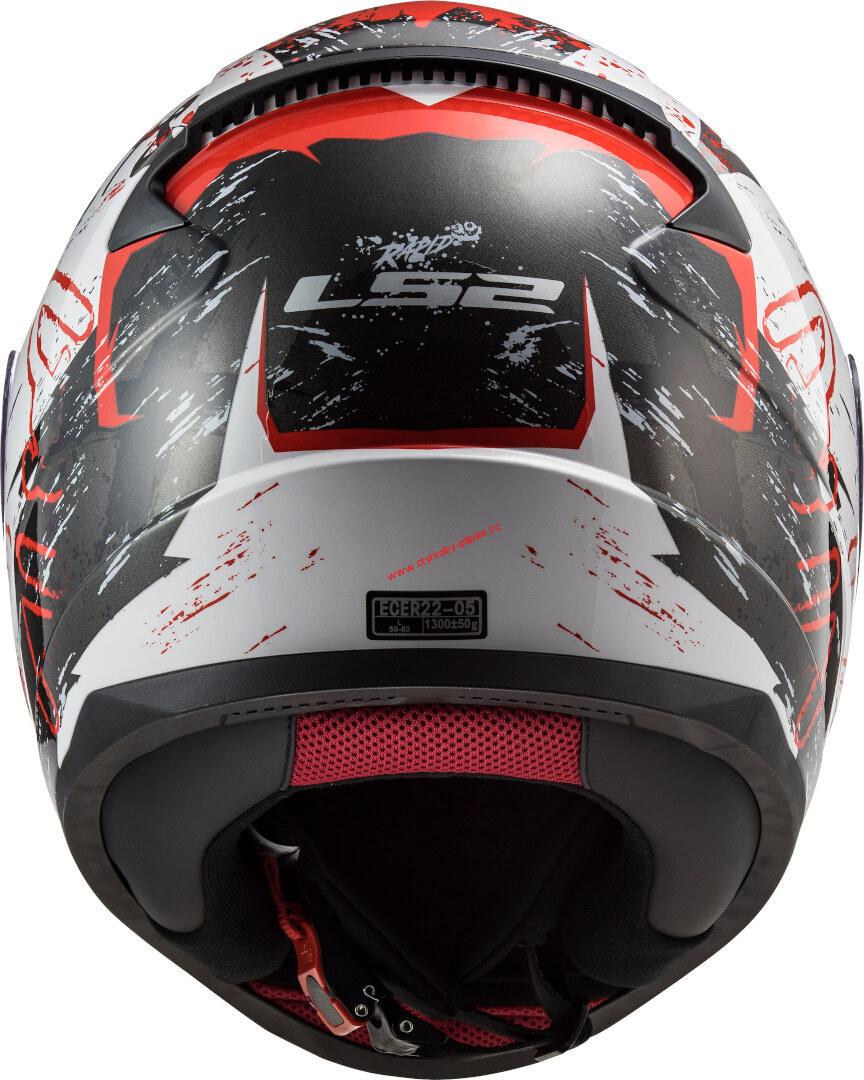 Integrální moto přilba LS2 FF353 Rapid Naughty  white red