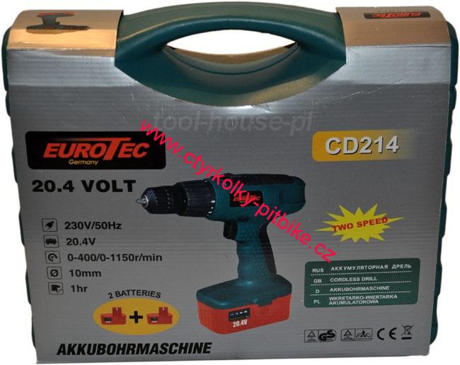 Aku Vrtačka Eurotek 20,4V