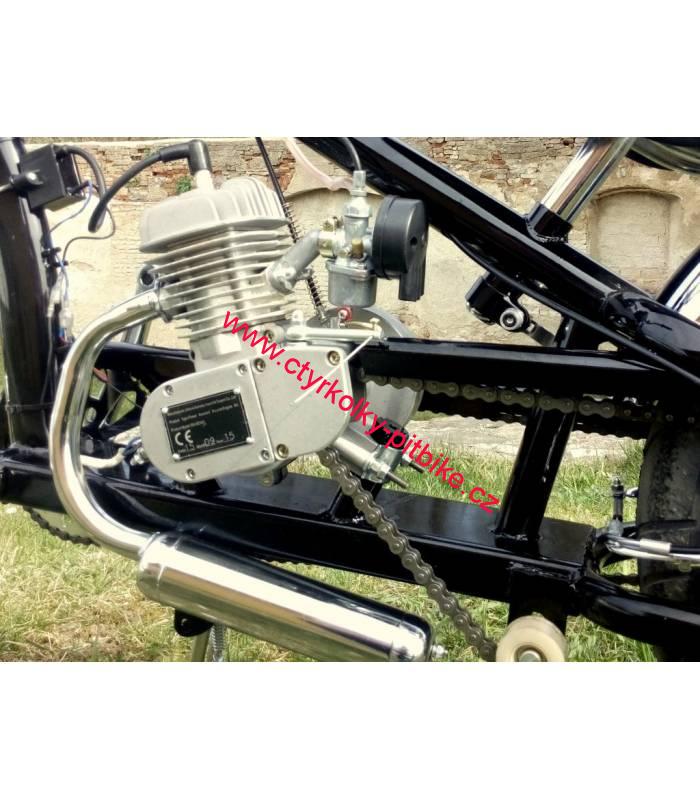 Moto kolo Chopper 80cc black